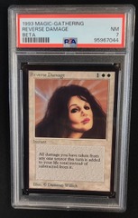 Reverse Damage PSA 7 NM Beta MTG Magic Graded Card